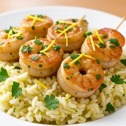 Lemon-Garlic Grilled Shrimp Kebabs