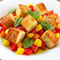 Capsicum and Tomato Bread Salad